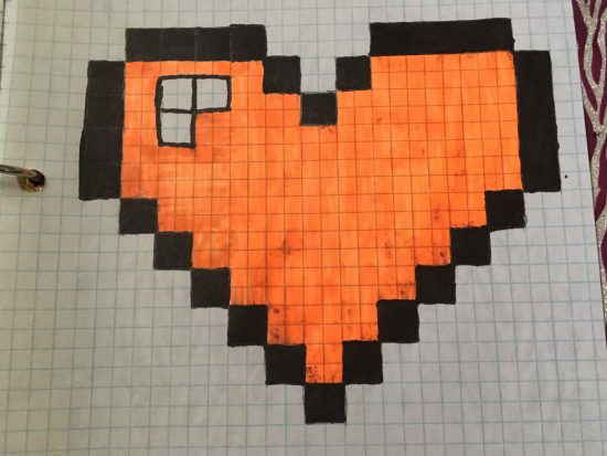 How to Draw a Pixelated Heart – Corrupted Crafts